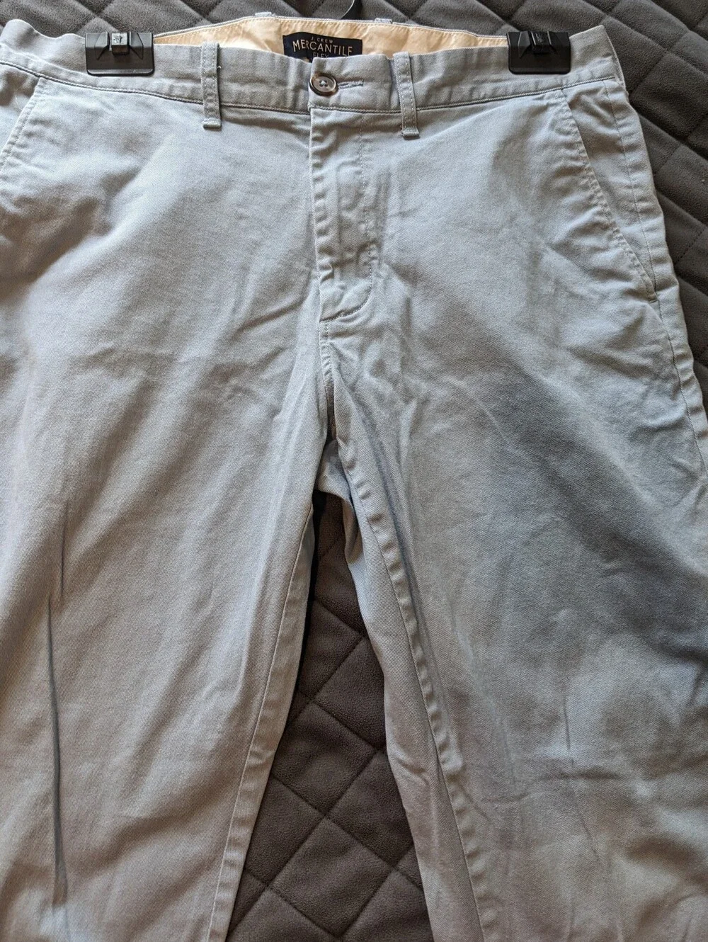 J. Crew Mercantile Flex Men's Cotton Light Blue Straight Leg Size W32 L32 Chinos